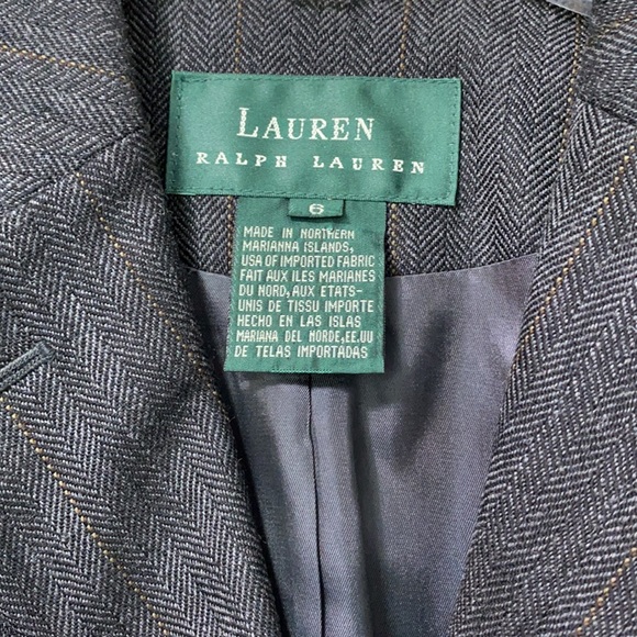 Ralph Lauren Women’s blazer / suit jacket size 6, color charcoal grey - Picture 3 of 6